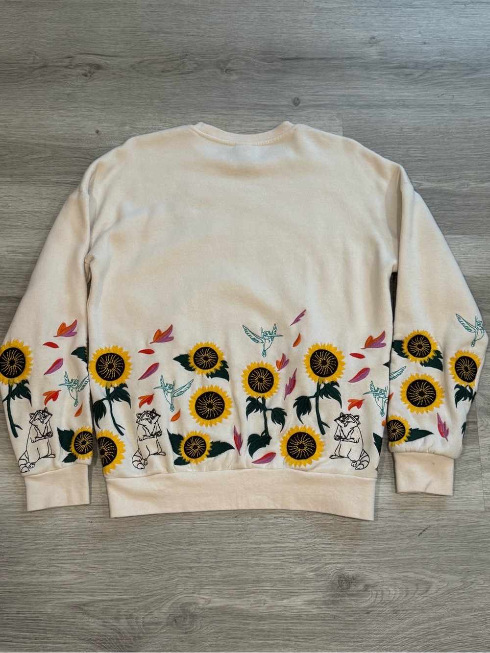 Disney Pocahontas Embroidered Sweatshirt | Princess | Sunflowers - Picture 2 of 6
